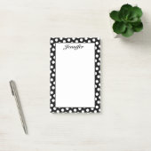 Persoonlijke Zwarte en Witte Stippen Post-it® Notes (Kantoor)