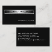 Persoonlijke zwarte en witte Visitekaartjes (Voorkant / Achterkant)