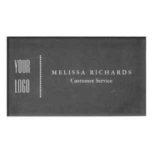 Persoonlijke zwarte-hoofdbordbadge voor kleine nam naambadge