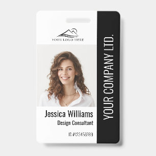Persoonlijke zwarte ID-kaart voor bedrijfspersonee Badge