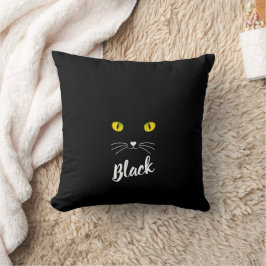 Persoonlijke Zwarte Kat Kussen, Cadeau voor Kat Li Kussen