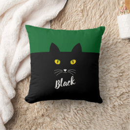 Persoonlijke Zwarte Kat Kussen, Cadeau voor Kat Li Kussen