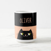 Persoonlijke Zwarte Kat Mok Naam Cadeau (Center)