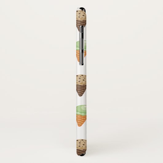 Persoonlijke zwarte lab schopende ijskap-Cartoon Case-Mate iPhone Case (Achterkant/links)