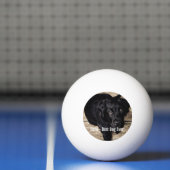 Persoonlijke zwarte-labfoto en naam van de hond pingpongbal (Net)