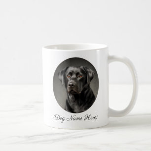 Persoonlijke Zwarte Labrador naast me Koffiemok
