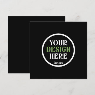 Persoonlijke Zwarte Logo QR Code Zakelijke Brandin Feestdagenkaart
