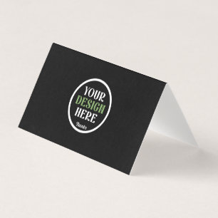 Persoonlijke Zwarte Logo QR Code Zakelijke Brandin Kaart