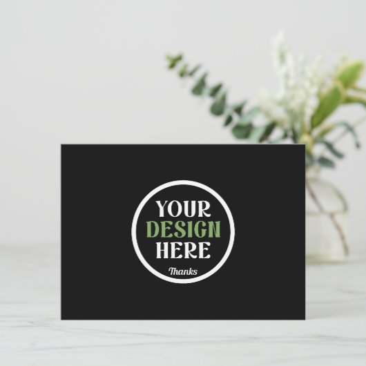 Persoonlijke Zwarte Logo QR Code Zakelijke Merkide (Staand voorkant)