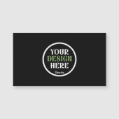 Persoonlijke Zwarte Logo QR Code Zakelijke Merkide (Voorkant)