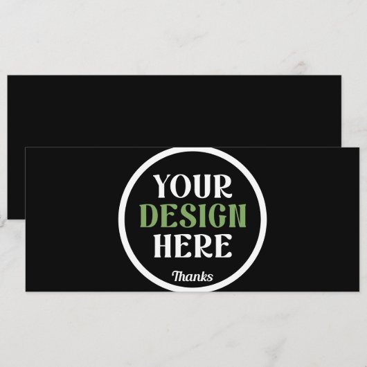 Persoonlijke Zwarte Logo QR Code Zakelijke Merkide (Voorkant / Achterkant)