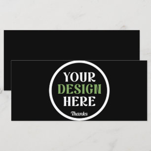 Persoonlijke Zwarte Logo QR Code Zakelijke Merkide Kaart