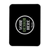 Persoonlijke Zwarte Logo QR Code Zakelijke Merkide Magneet (Verticaal)