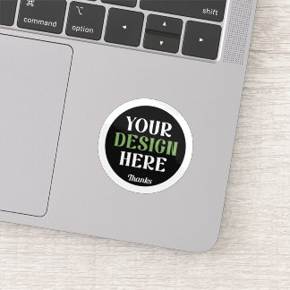Persoonlijke Zwarte Logo QR Code Zakelijke Merkide Sticker