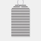 Persoonlijke Zwarte Moderne Minimalistische Gelukk Cadeaulabel (Achterkant)