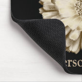 Persoonlijke Zwarte Mooie Madeliefjes Bloem Muismat (Hoek)