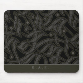 Persoonlijke Zwarte Obsidiaan Arabische Calligrafi Muismat