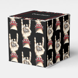 Persoonlijke zwarte paarden omhoog bedankdoosjes