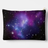 Persoonlijke Zwarte Paarse Galaxy Hemel Foto Etui (Achterkant)