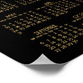 Persoonlijke Zwarte Poster Jaarlijkse Kalender 201 (Hoek)