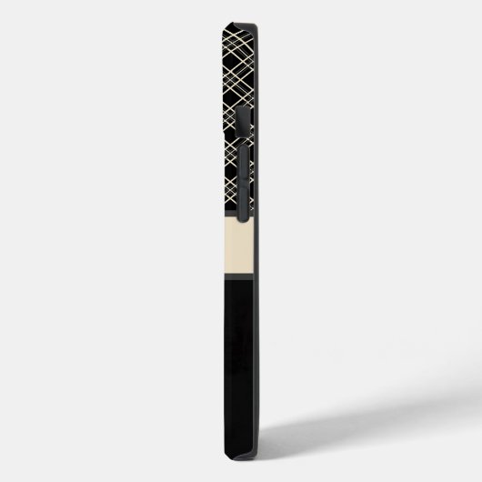 Persoonlijke zwarte speldentas Case-Mate iPhone case (Achterkant / Links)