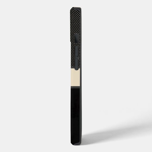 Persoonlijke zwarte Stippen Telefoontas Case-Mate iPhone Case (Achterkant / Links)