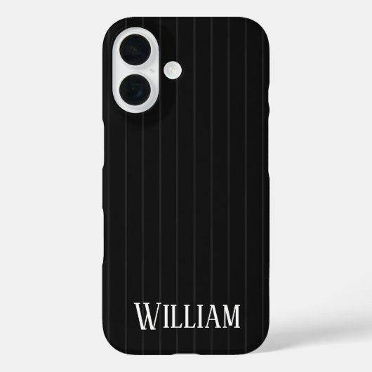 Persoonlijke zwarte strepen Case-Mate iPhone case (Achterkant)