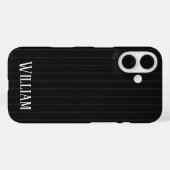 Persoonlijke zwarte strepen Case-Mate iPhone case (Achterkant (horizontaal))