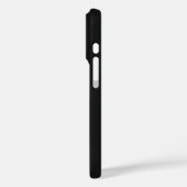 Persoonlijke zwarte telefoonhoes met eigen naam Case-Mate iPhone case (Achterkant / Links)
