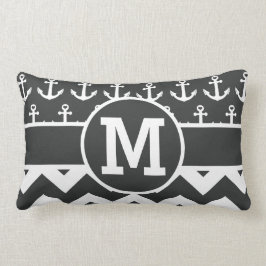 Persoonlijke zwarte witte Chevron-kleuren Kussen