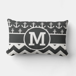 Persoonlijke zwarte witte Chevron-kleuren Kussen