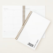 Persoonlijke Zwarte & Witte Gedateerde Mijn Dageli Planner (Display)