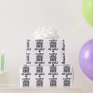 Persoonlijke Zwarte Witte Grunge Jij Bent Mijn Wer Cadeaupapier