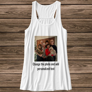 Persoonlijke Zwarte Witte Kat Moeder Familie Huisd Tanktop