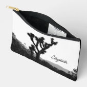 Persoonlijke zwarte & witte make-uptas Joshua Tree Etui (Open)