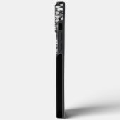 Persoonlijke zwarte zilver Glitter Sparkle Name Case-Mate iPhone Case (Achterkant / Links)