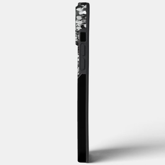 Persoonlijke zwarte zilver Glitter Sparkle Name Case-Mate iPhone Case (Achterkant / Links)