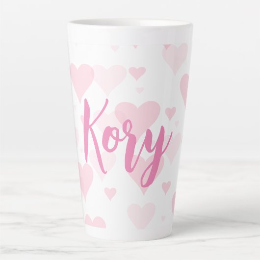 Persoonlijke zweet-heart valentine-dag latte Mok (Voorkant)