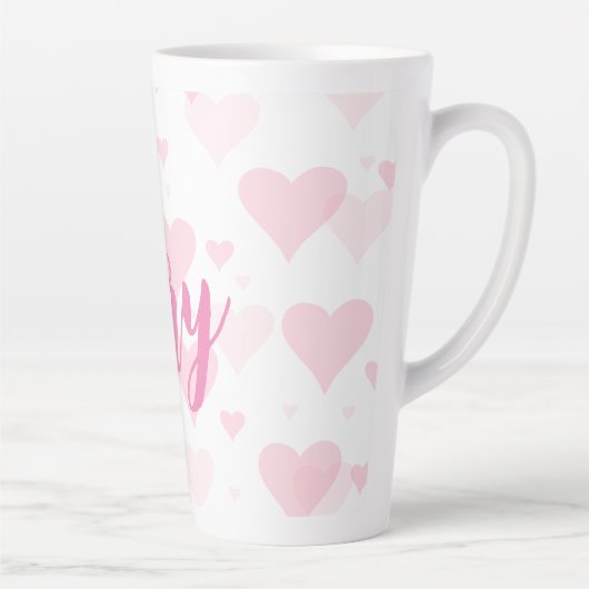 Persoonlijke zweet-heart valentine-dag latte Mok (Rechts)