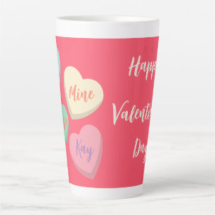 Persoonlijke zweet-heart valentine-dag latte Mok