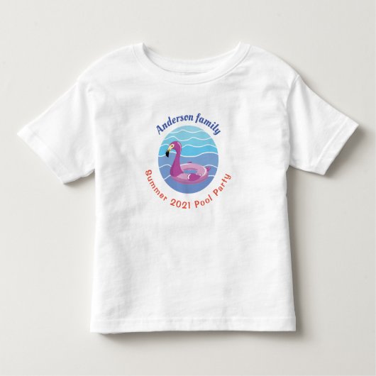 Persoonlijke zwembad kinder shirts (Voorkant)