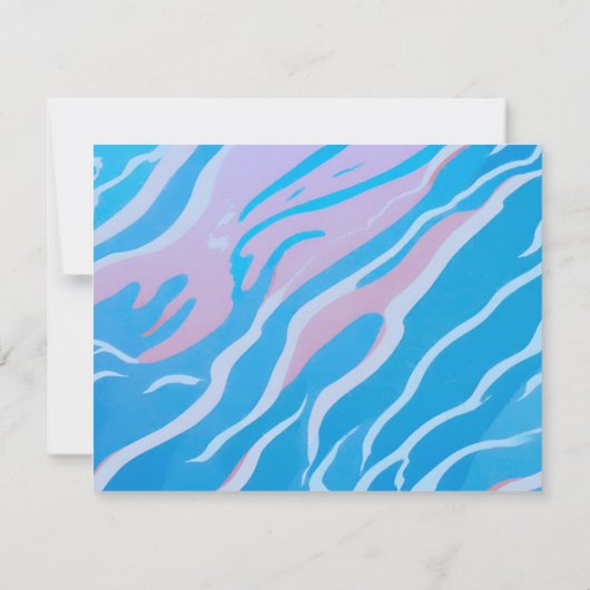 Persoonlijke zwembadfeest uitnodiging (Achterkant)