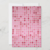 Persoonlijke zwembadfeest verjaardagsuitnodiging kaart (Achterkant)