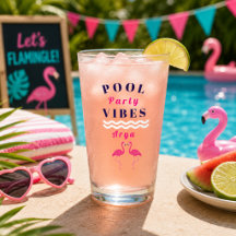 Persoonlijke zwembadfeeststemming Flamingo drinkgl
