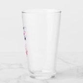 Persoonlijke zwembadfeeststemming Flamingo drinkgl Glas (Links)