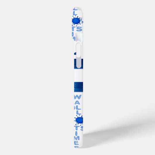 Persoonlijke zwemmers Word iPhone Case (Achterkant / Links)