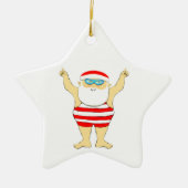 Persoonlijke zwemserver keramisch ornament (Voorkant)