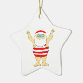 Persoonlijke zwemserver keramisch ornament (Links)