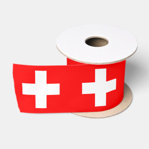 Persoonlijke Zwitserland Vlag Schweiz Zwitsers Eur Satijnen Lint