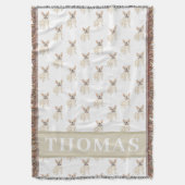 PersoonlijkeFrenchie (Fawn Tan Crème) Deken (Voorkant Verticaal)